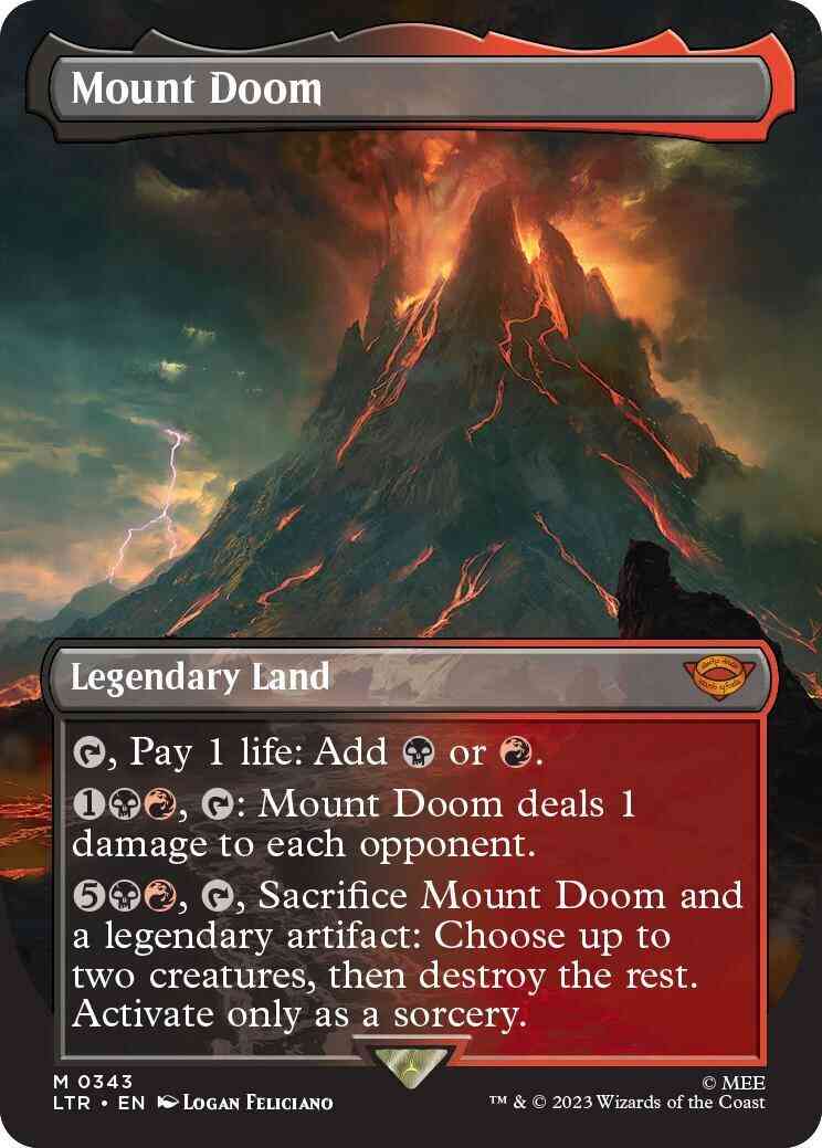 Mount Doom [343] [Borderless] [The Lord of the Rings: Tales of Middle-earth] [Non-Foil]