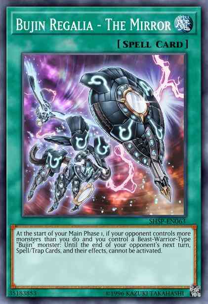 Bujin Regalia - The Mirror - MP14-EN170 - Rare - 1st Edition