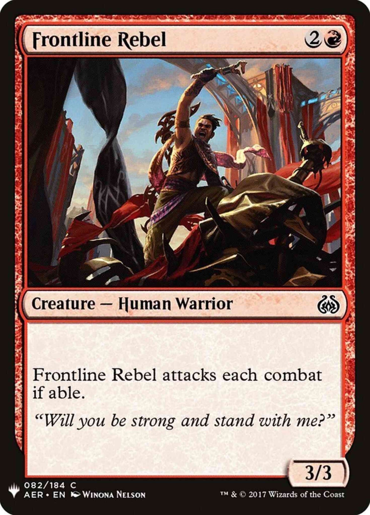 Frontline Rebel [AER-82] [The List] [Non-Foil]