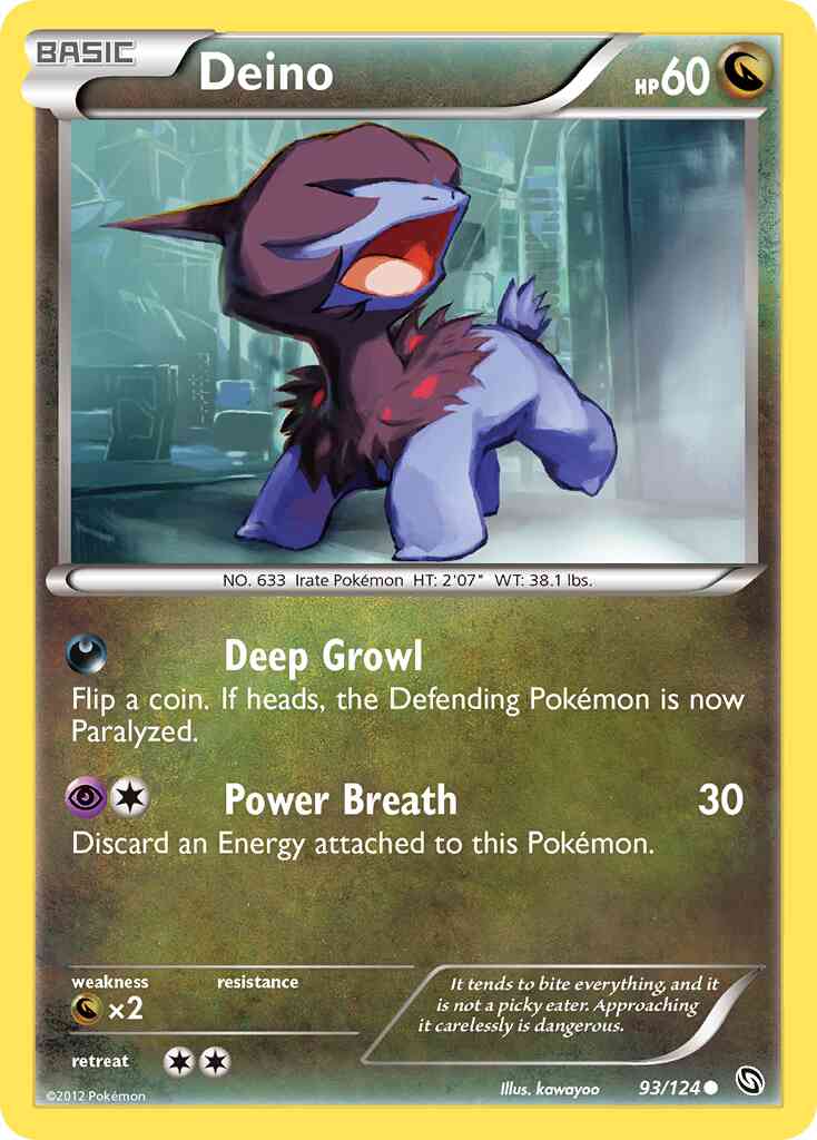 Deino - 93/124 - Common [bw6-93] [Reverse Holo]