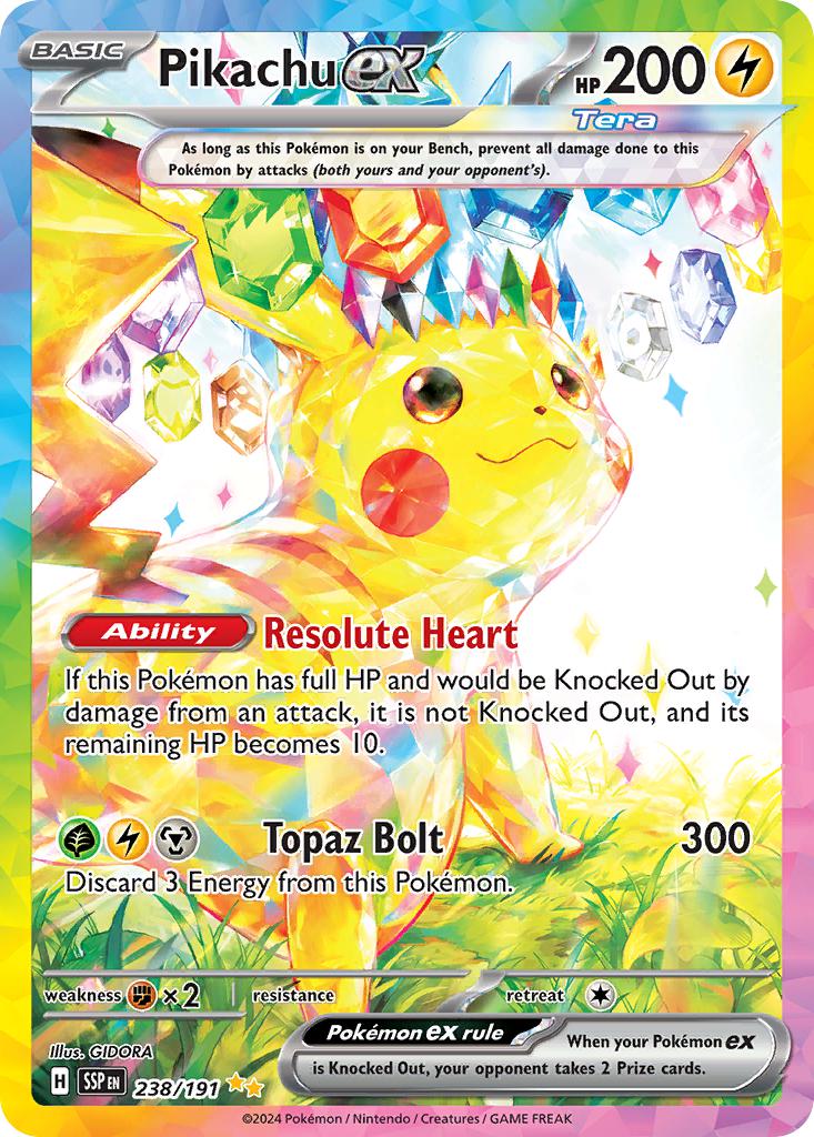 Pikachu ex - 238/191 - Special Illustration Rare [sv08-238] [Ultra]