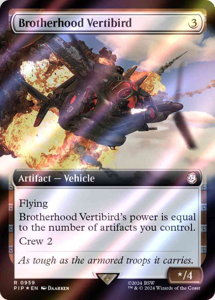 Brotherhood Vertibird [959] [Extended Art] [Fallout] [Surge Foil]