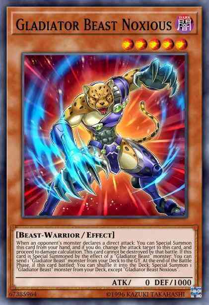 Gladiator Beast Noxious - BLLR-EN021 - Secret Rare - 1st Edition