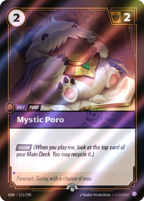 Mystic Poro - 171/298 [Riftbound Organized Play Promotional Cards] [Foil]