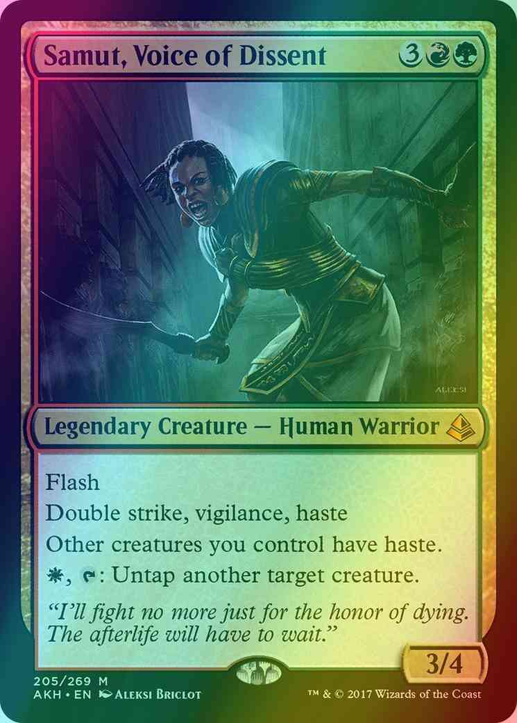 Samut, Voice of Dissent [205] [Amonkhet] [Foil]