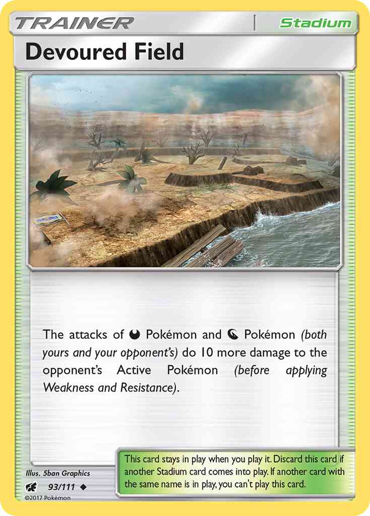 Devoured Field - 93/111 - Uncommon [sm4-93] [Non-Holo]