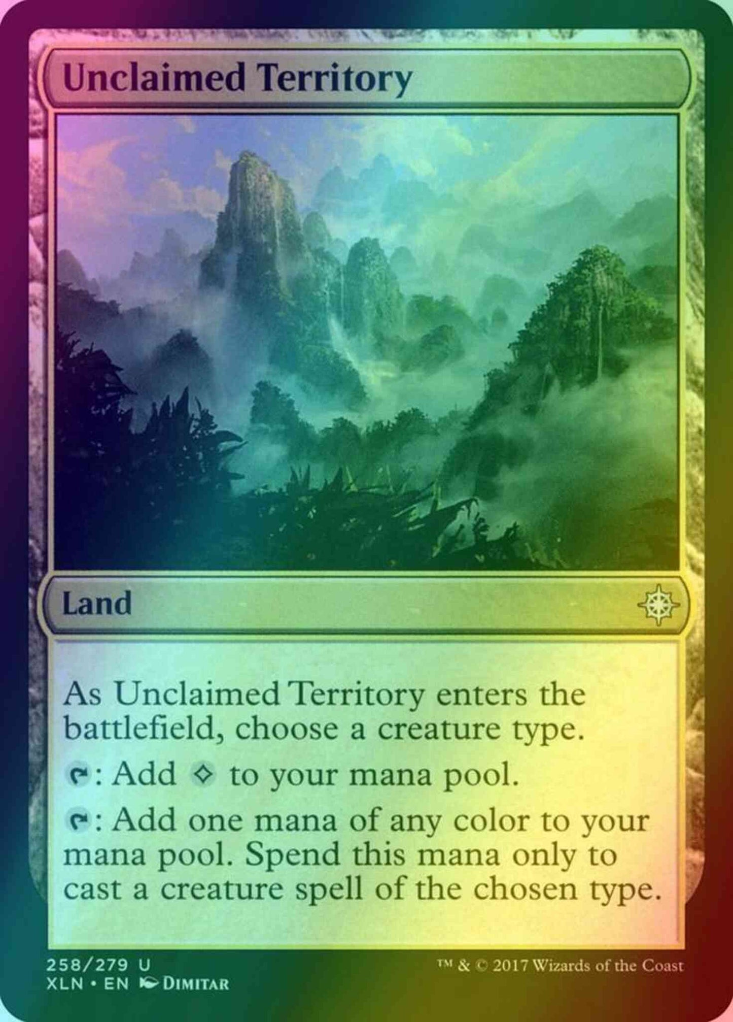Unclaimed Territory [258] [Ixalan] [Foil]