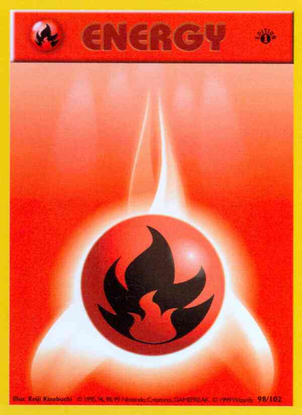 Fire Energy - 98/102 - Common - 1st Edition [base1-98] [Non-Holo]