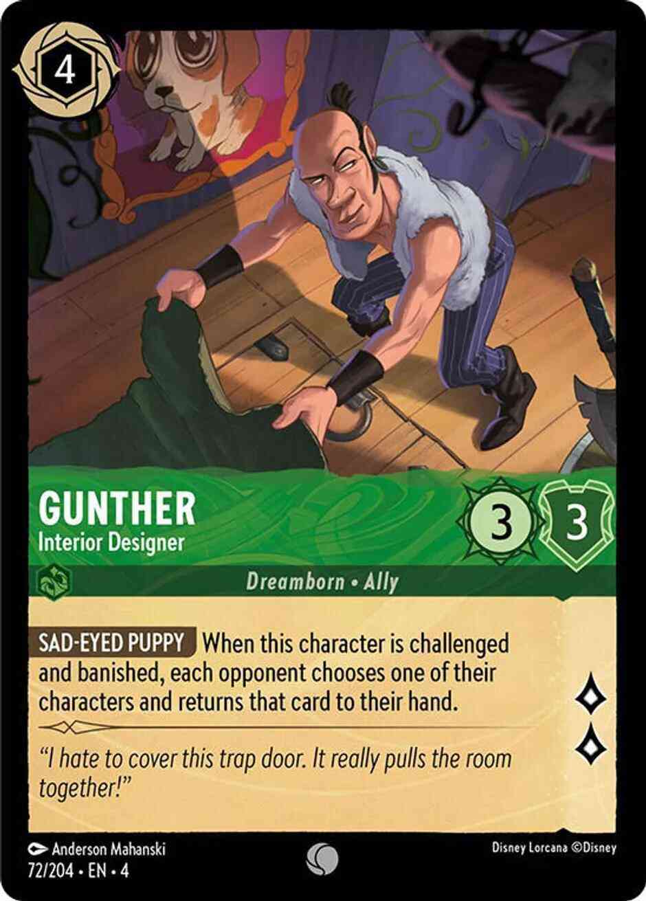 Gunther - Interior Designer - 72/204 [Ursula's Return] [Non-Foil]