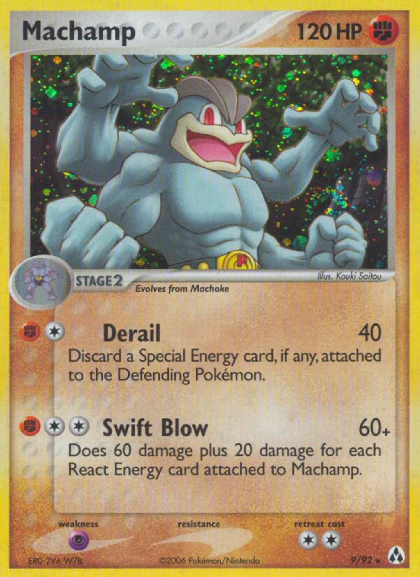 Machamp - 9/92 - Rare Holo [ex12-9] [Reverse Holo]