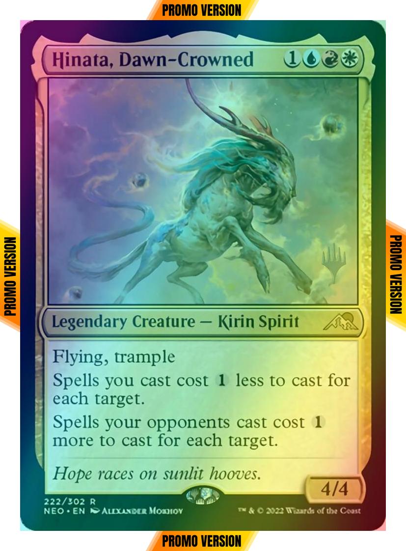 Hinata, Dawn-Crowned [Promo Pack] [222p] [Kamigawa: Neon Dynasty: Promos] [Foil]