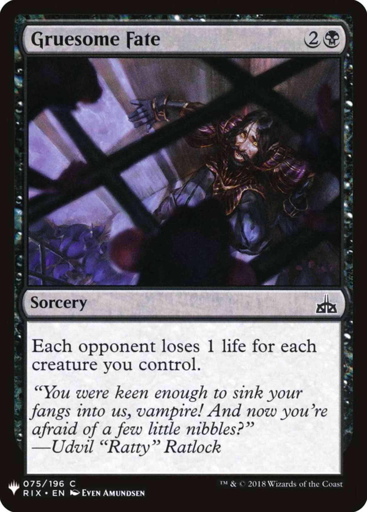 Gruesome Fate [RIX-75] [The List] [Non-Foil]