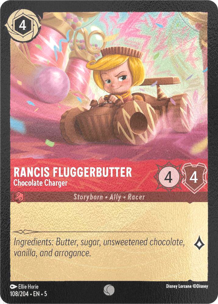 Rancis Fluggerbutter - Chocolate Charger - 108/204 [Shimmering Skies] [Cold Foil]
