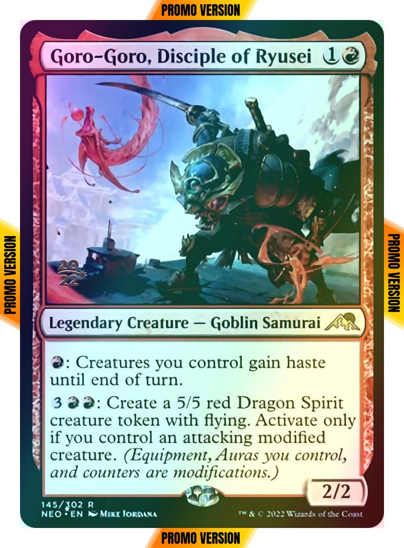Goro-Goro, Disciple of Ryusei [Prerelease] [145s] [Kamigawa: Neon Dynasty: Promos] [Foil]
