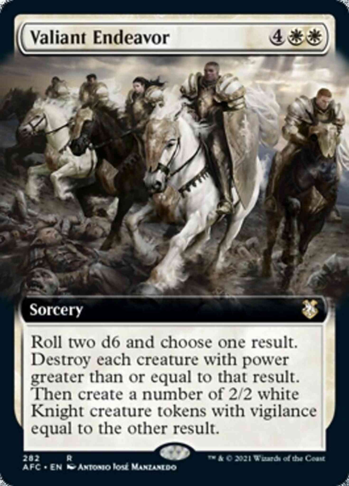 Valiant Endeavor [282] [Extended Art] [Adventures in the Forgotten Realms Commander] [Non-Foil]