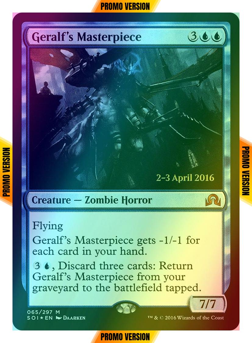 Geralf's Masterpiece [65s] [Shadows over Innistrad Promos] [Foil]