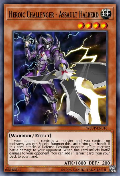 Heroic Challenger - Assault Halberd - WSUP-EN016 - Super Rare - 1st Edition