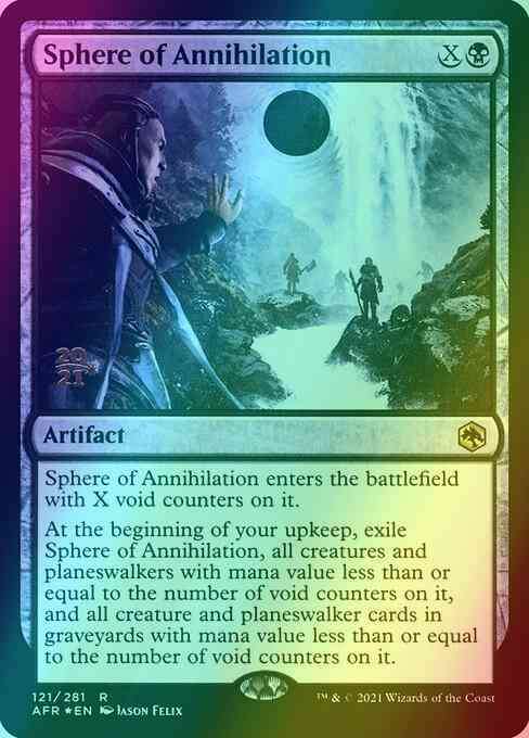 Sphere of Annihilation [Prerelease] [121s] [Adventures in the Forgotten Realms Promos] [Foil]