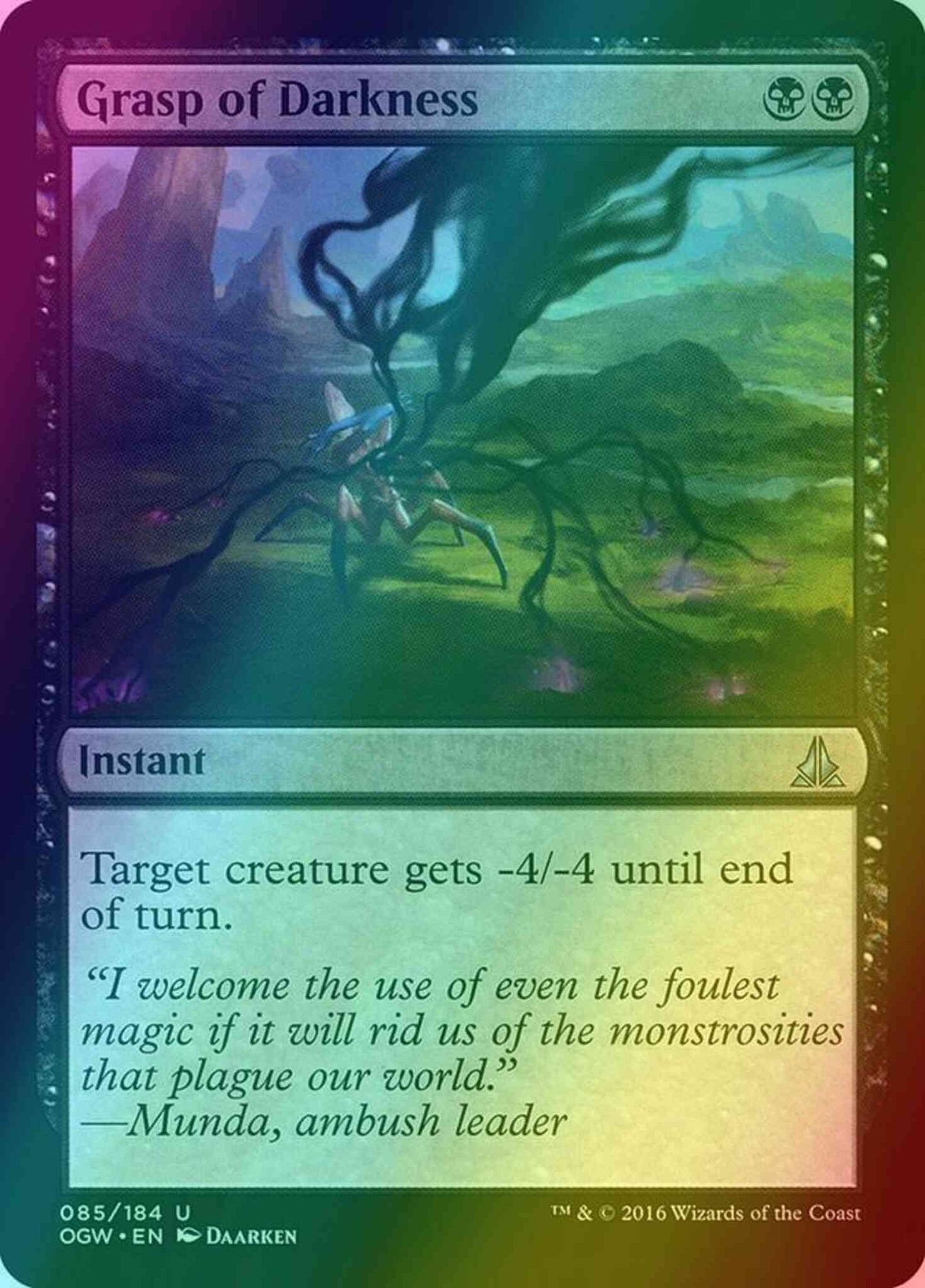 Grasp of Darkness [85] [Oath of the Gatewatch] [Foil]