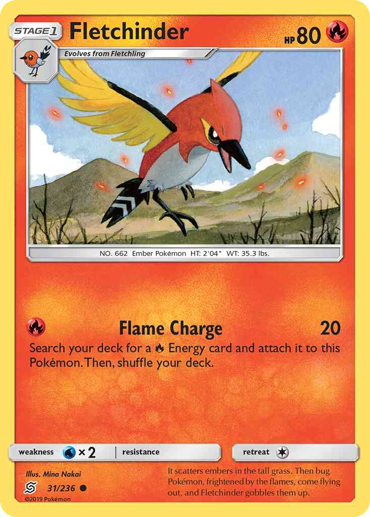 Fletchinder - 31/236 - Common [sm11-31] [Non-Holo]