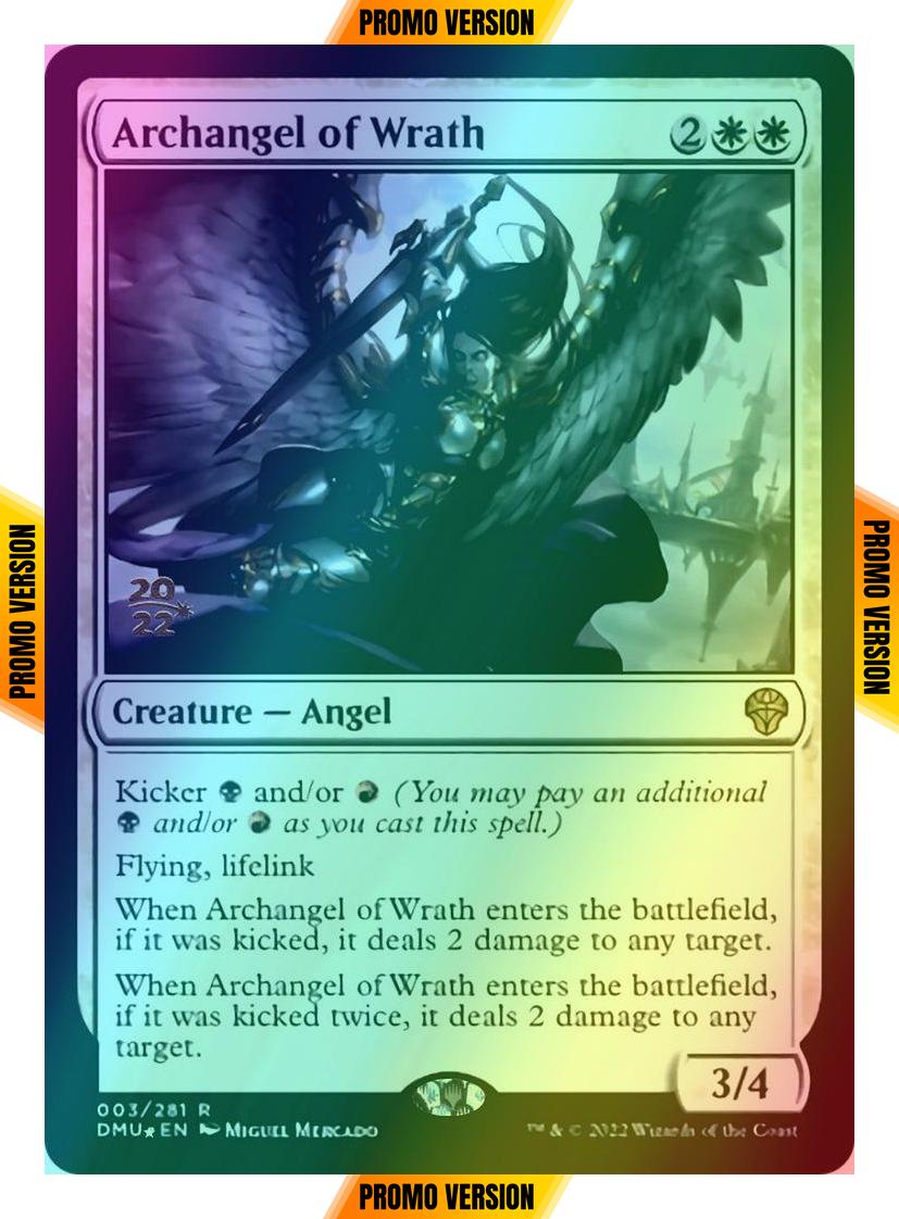 Archangel of Wrath [3s] [Prerelease] [Dominaria United: Promos] [Foil]