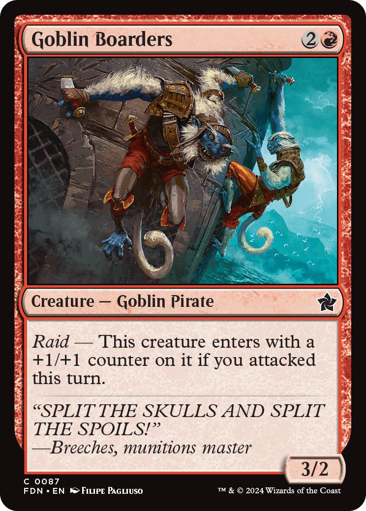 Goblin Boarders [87] [Foundations] [Non-Foil]