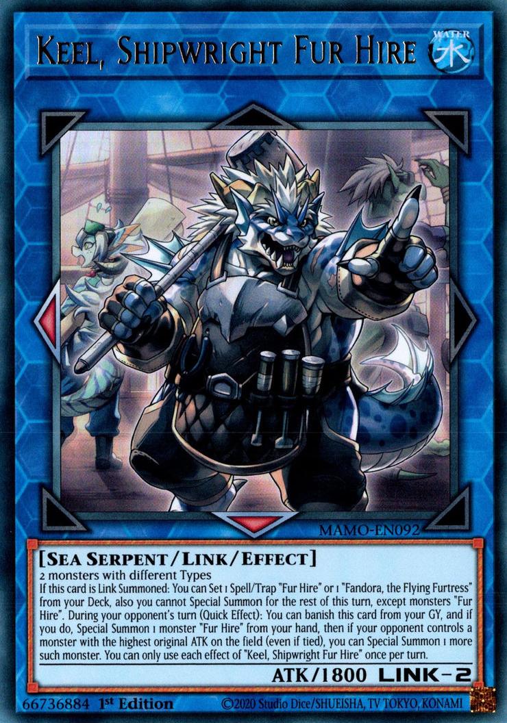 Keel, Shipwright Fur Hire - MAMO-EN092 - Ultra Rare - 1st Edition