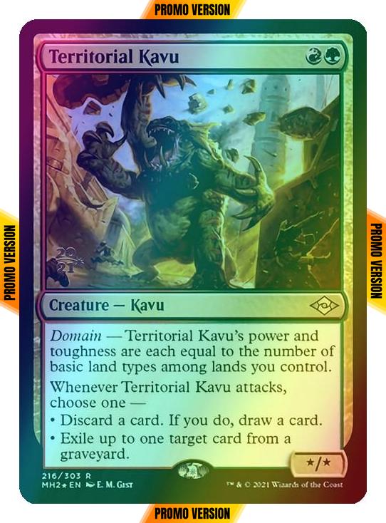 Territorial Kavu [Prerelease] [216S] [Modern Horizons 2 Promos] [Foil]