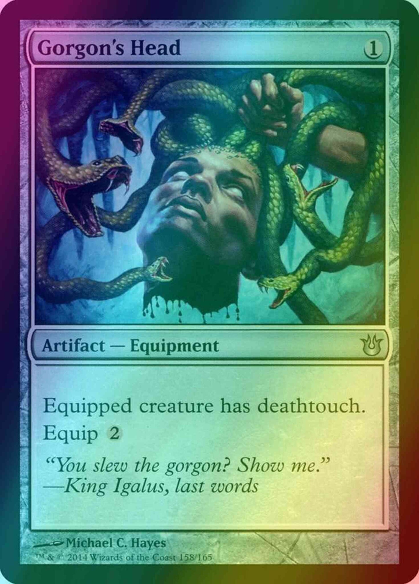 Gorgon's Head [158] [Born of the Gods] [Foil]