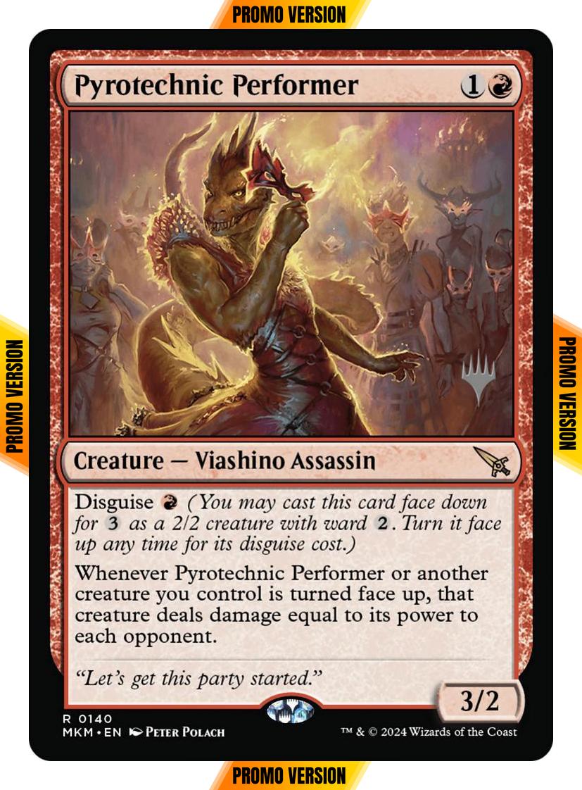 Pyrotechnic Performer [140p] [Promo Pack] [Murders at Karlov Manor: Promos] [Non-Foil]