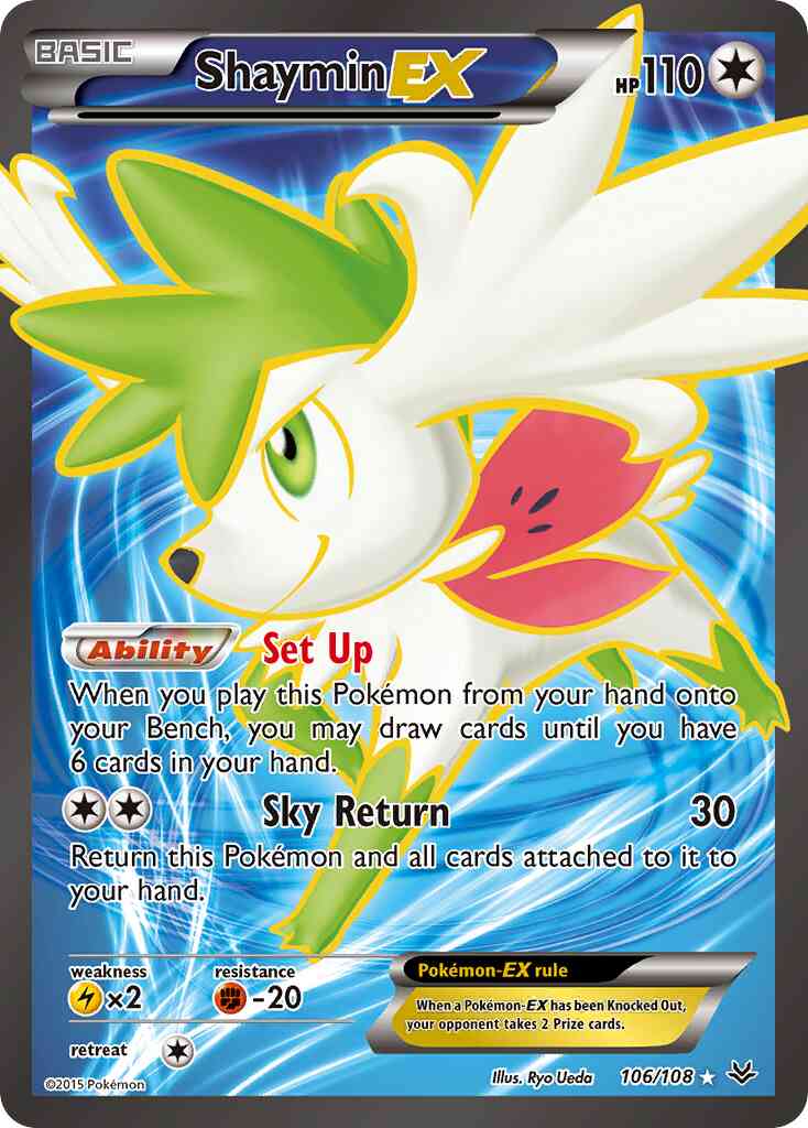 Shaymin-EX - 106/108 - Rare Ultra [xy6-106] [Ultra]