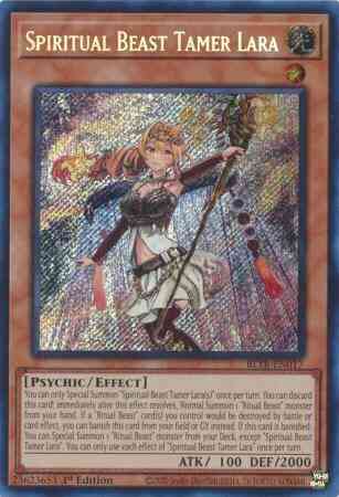 Spiritual Beast Tamer Lara - BLTR-EN017 - Secret Rare - 1st Edition