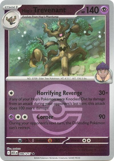 Hop's Trevenant - Poké Ball - 096/217 - Rare [me025-096] [Reverse Holo]