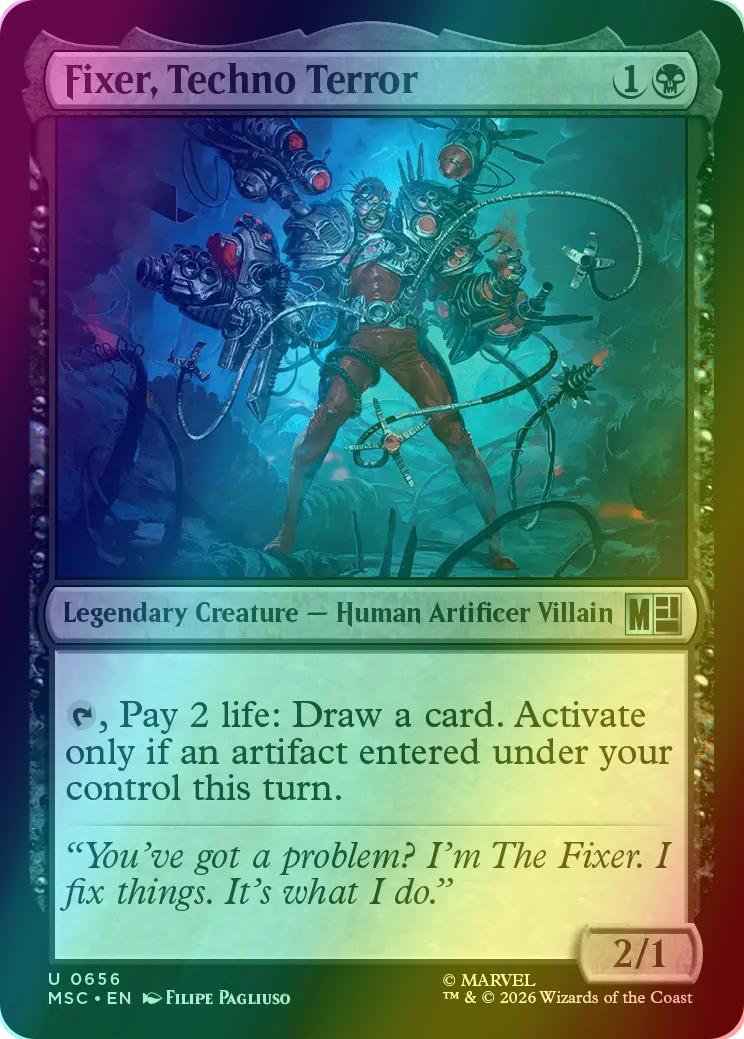 Fixer, Techno Terror [656] [Jumpstart] [Marvel Super Heroes: Commander] [Foil]