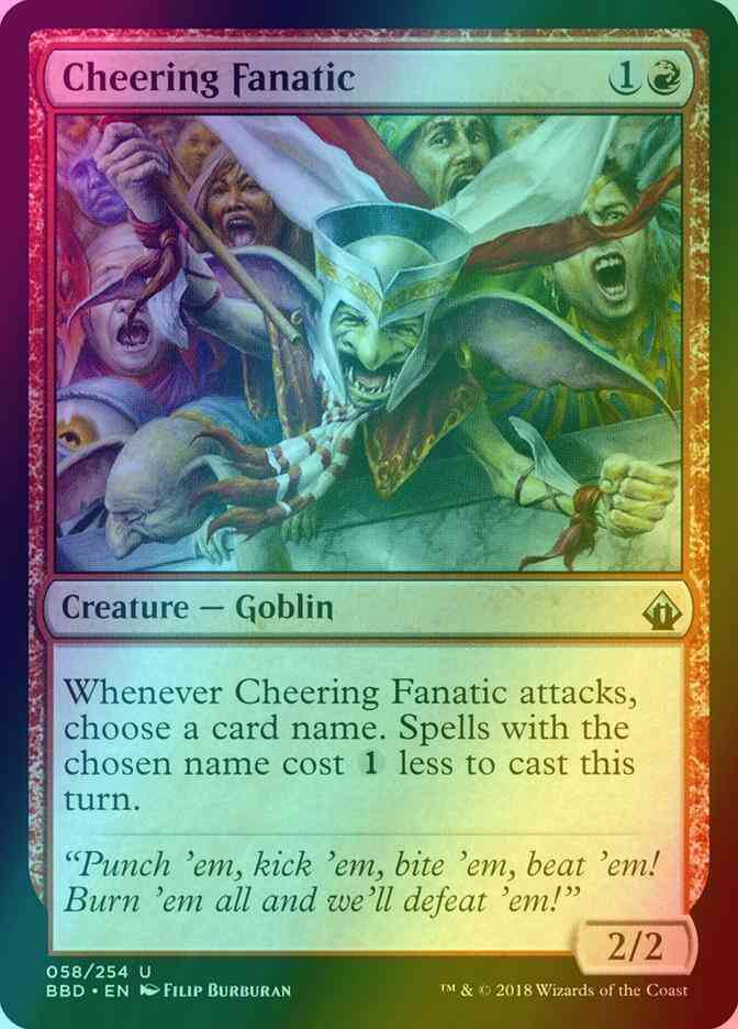 Cheering Fanatic [58] [Battlebond] [Foil]