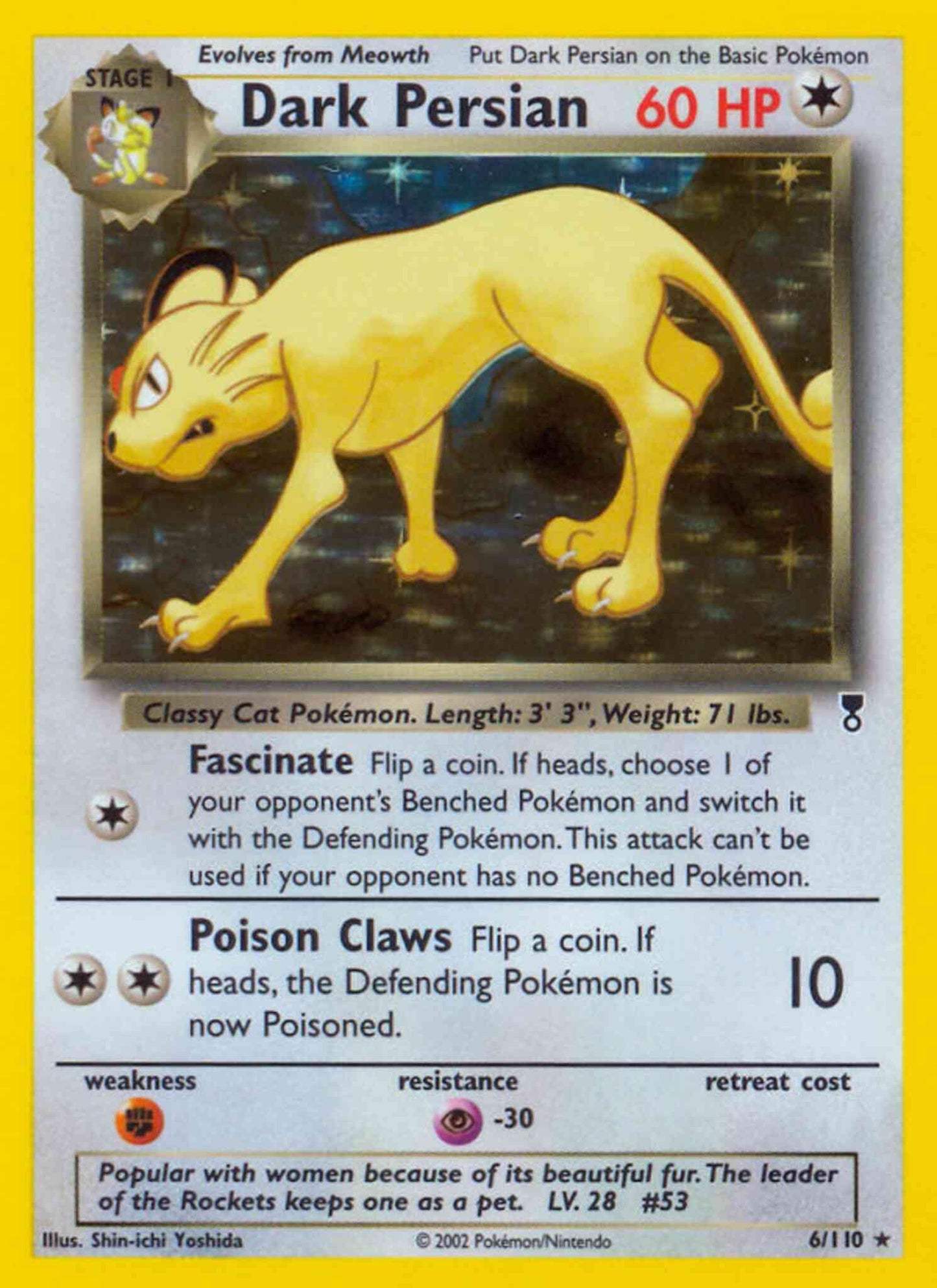 Dark Persian - 6/110 - Rare [base6-6] [Reverse Holo]