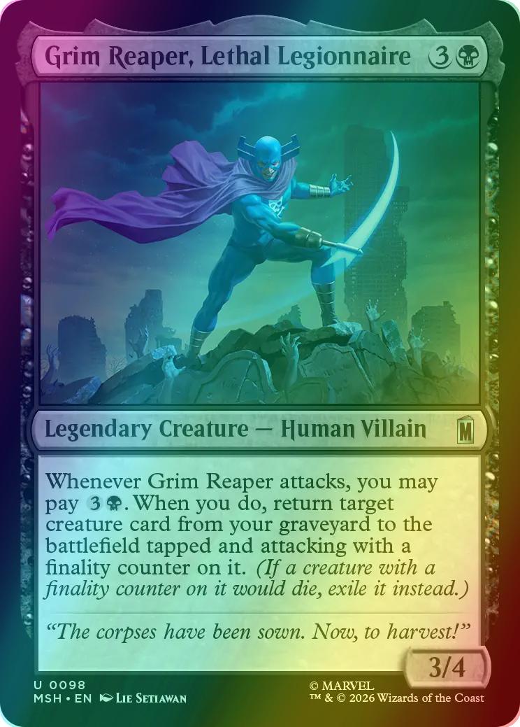 Grim Reaper, Lethal Legionnaire [98] [Marvel Super Heroes] [Foil]