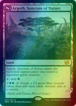 Argoth, Sanctum of Nature // Titania, Gaea Incarnate [256a] [The Brothers' War] [Foil]