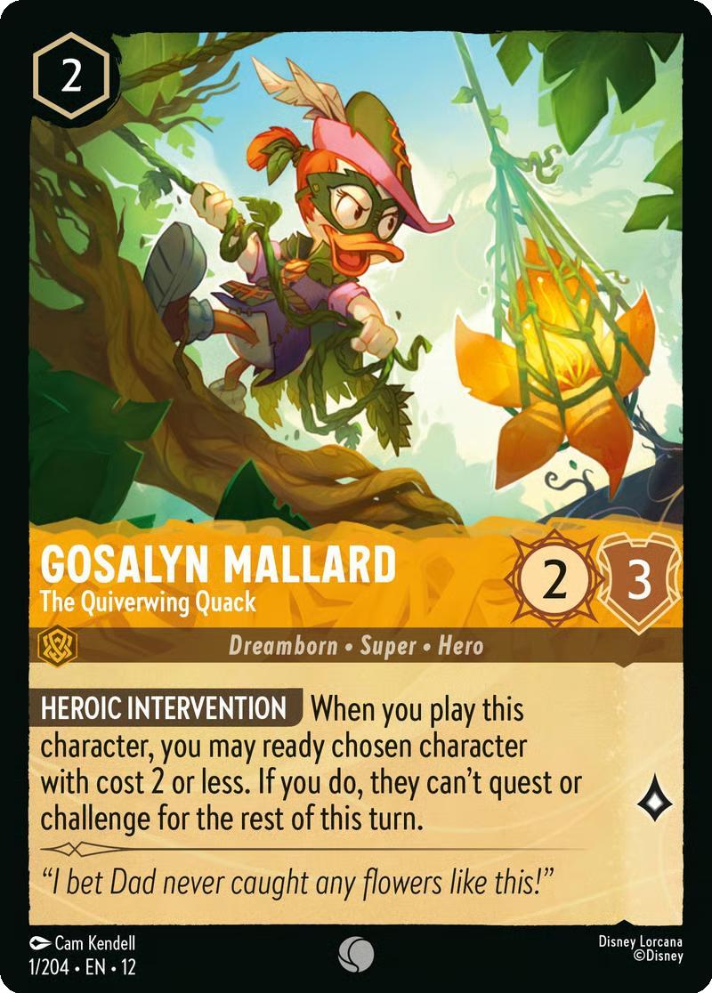 Gosalyn Mallard - The Quiverwing Quack - 1/204 [Wilds Unknown] [Non-Foil]