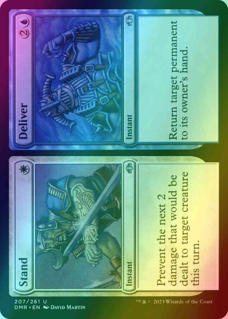 Stand // Deliver [207] [Dominaria Remastered] [Foil]