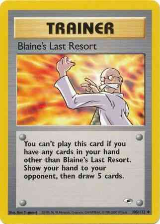 Blaine's Last Resort - 105/132 - Uncommon - Unlimited [gym1U-105] [Non-Holo]