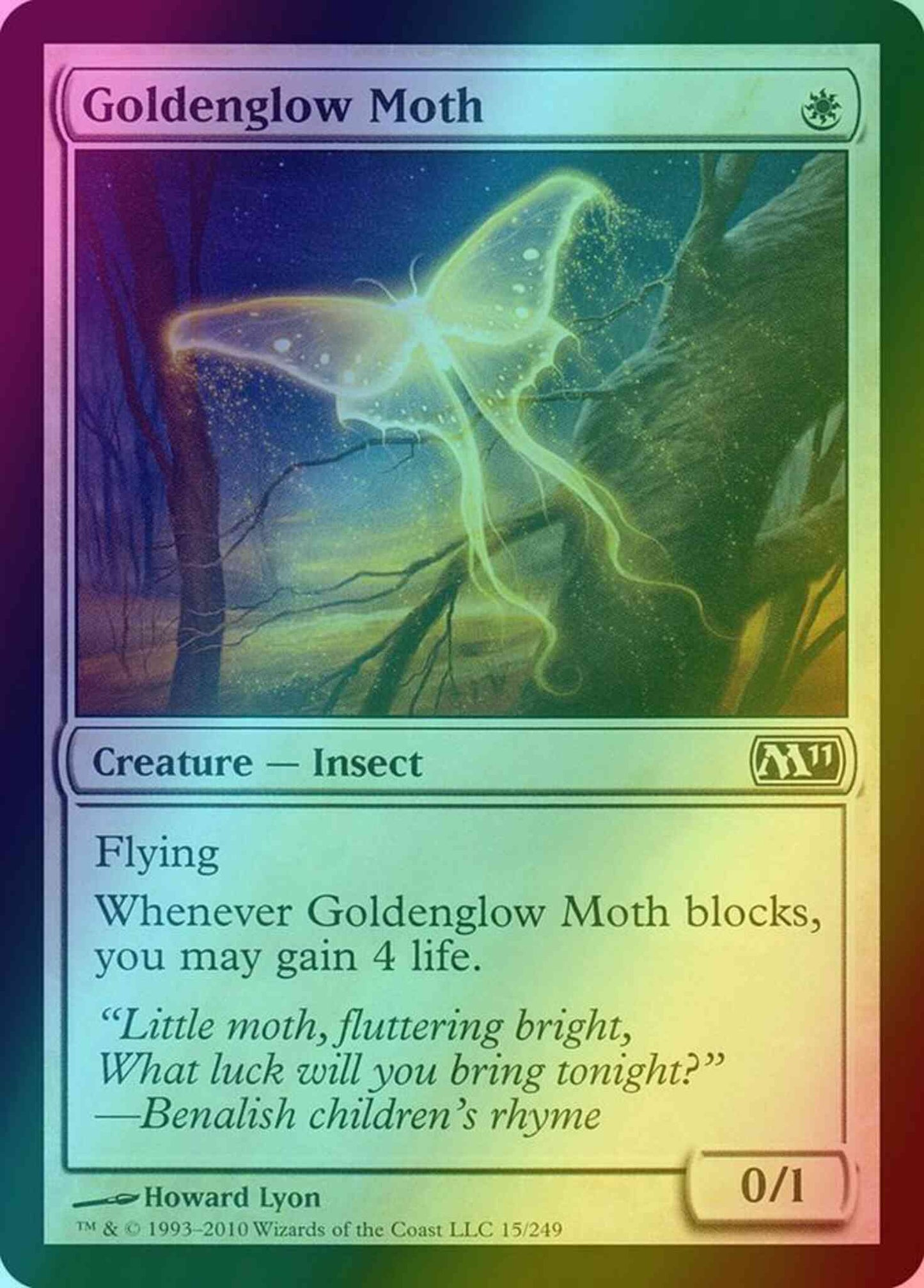Goldenglow Moth [15] [Magic 2011] [Foil]