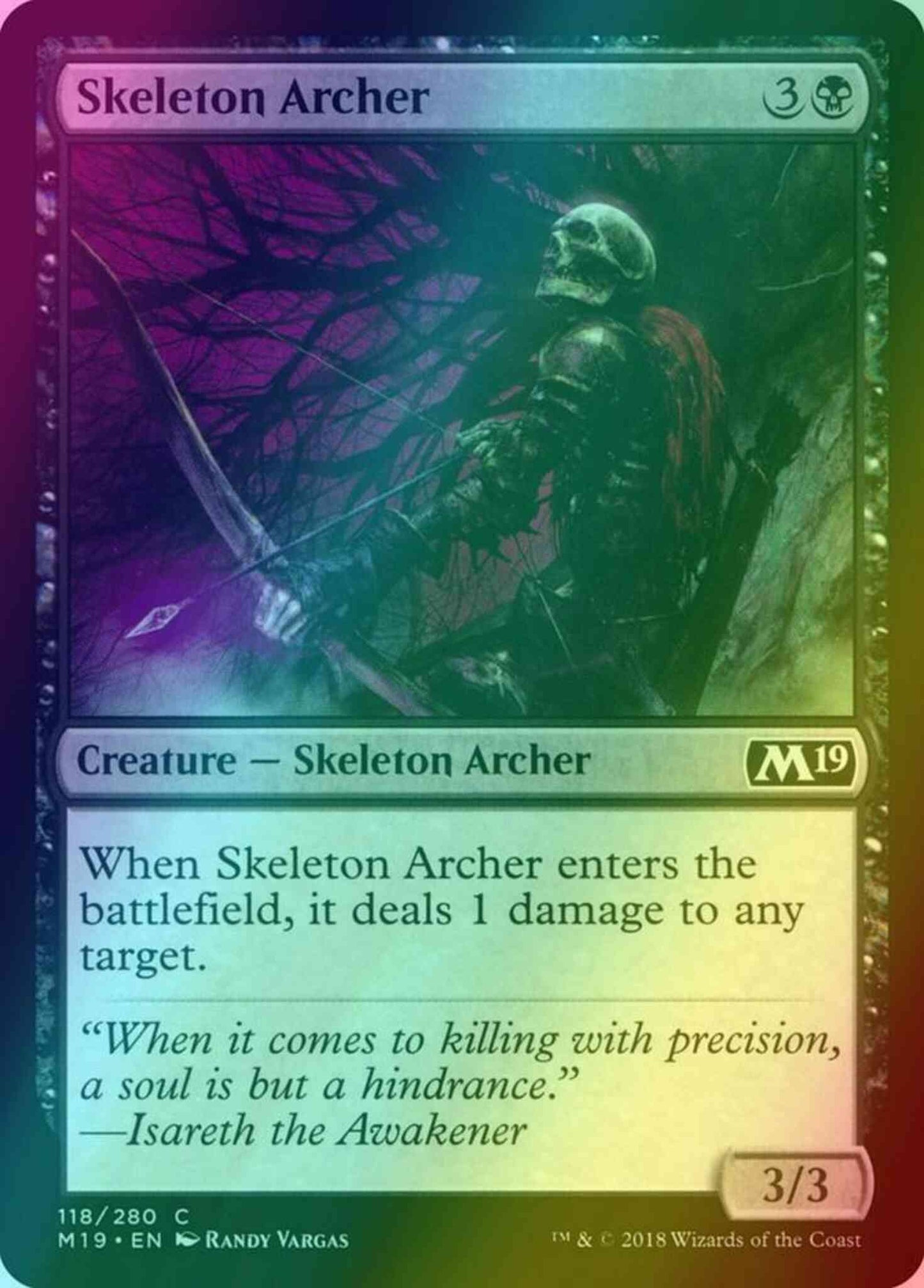 Skeleton Archer [118] [Core Set 2019] [Foil]