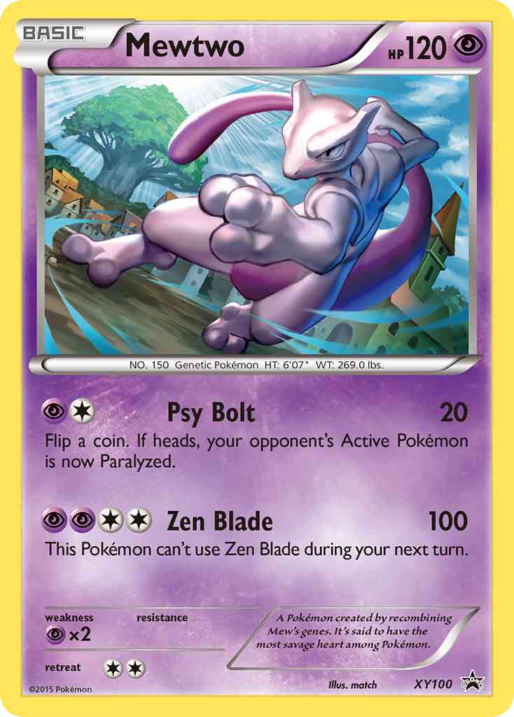 Mewtwo - XY100 - Promo [xyp-XY100] [Holo]