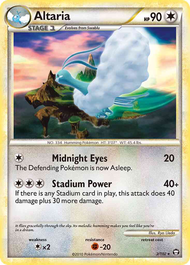 Altaria - 2/102 - Rare Holo [hgss4-2] [Reverse Holo]