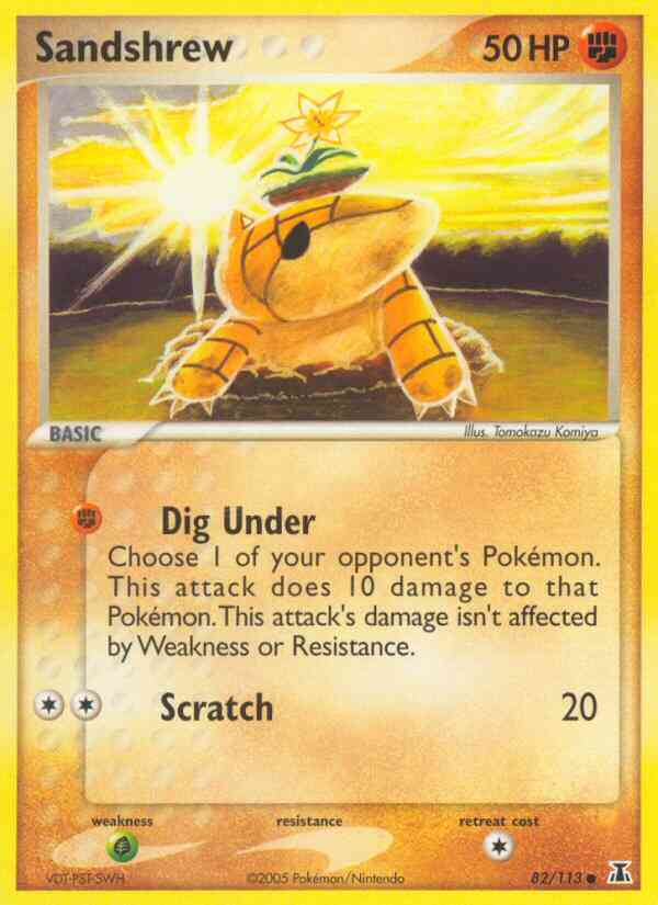 Sandshrew - 82/113 - Common [ex11-82] [Reverse Holo]