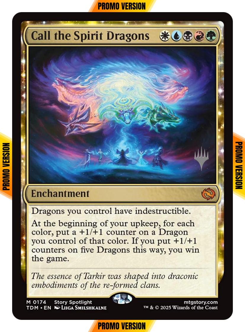 Call the Spirit Dragons [174p] [Promo Pack] [Tarkir: Dragonstorm: Promos] [Non-Foil]