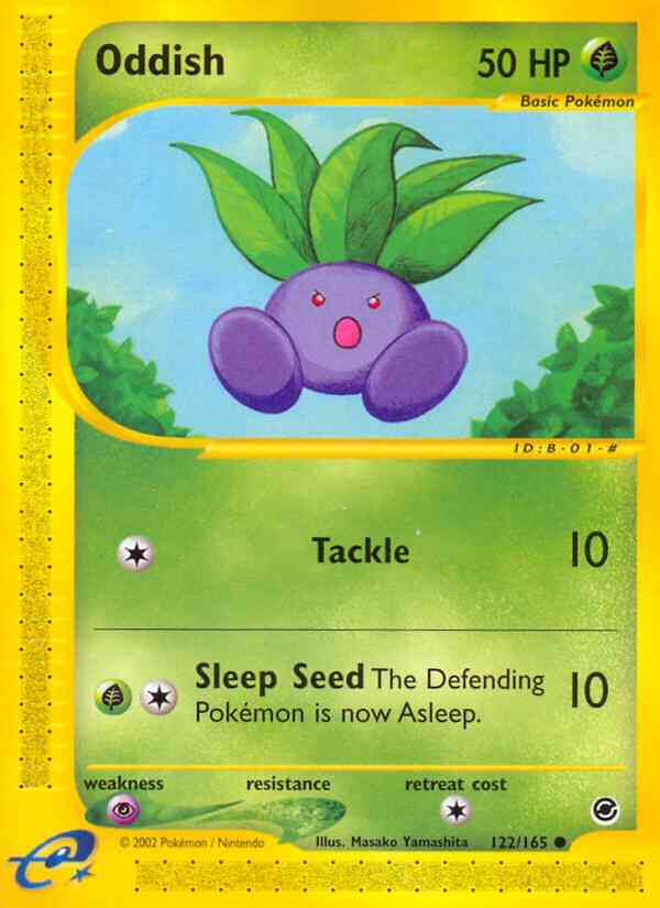 Oddish - 122/165 - Common [ecard1-122] [Non-Holo]