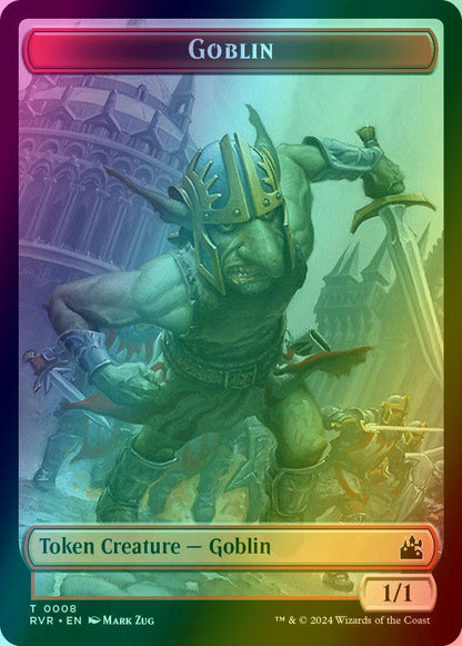Bird Illusion Token (05) // Goblin Token (08) [Ravnica Remastered: Tokens] [Foil]