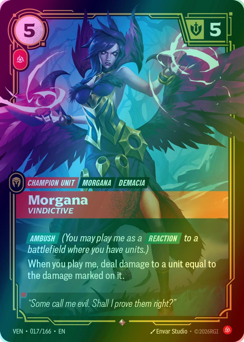 Morgana, Vindictive - 017/166 [Vendetta] [Foil]